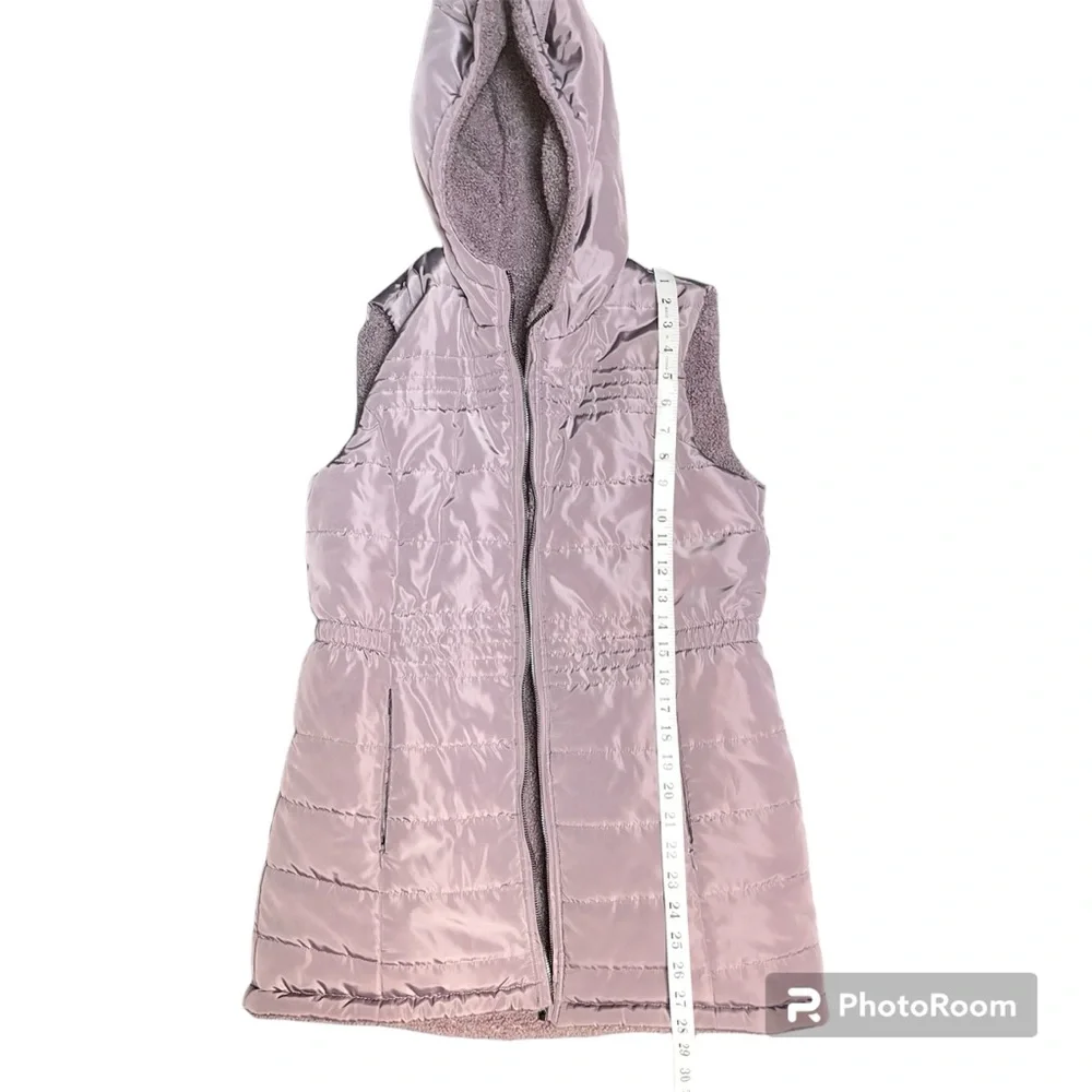 Mo-KA By Santa Fe Apparel Hooded Reversible Puffer Vest - Picture 6 of 12